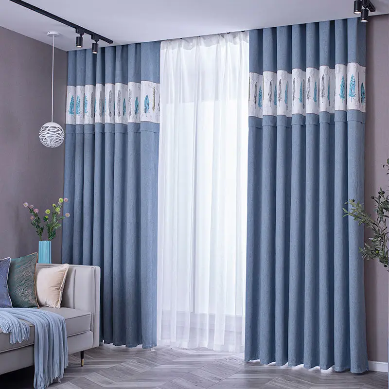 Modern Blackout Curtains for Living Room Bedroom Sound Insulation Sunscreen Curtain Nordic Luxury Texture Shading Velvet Drapes