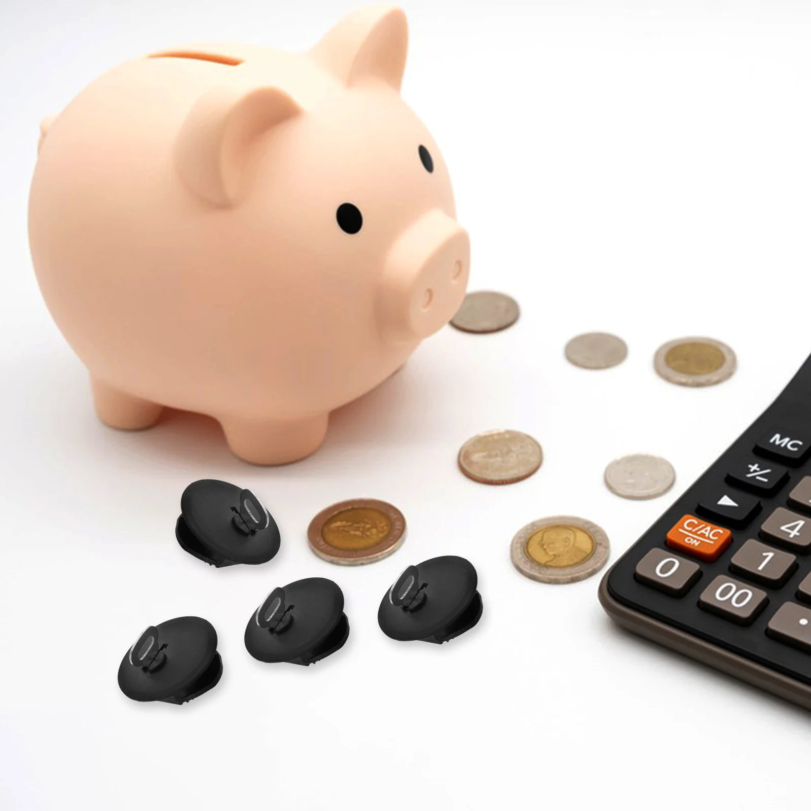 

10pcs Piggy Bank Lid Closure Key Plug Cover Money Pot Plastic Stopper Saving Replacement Round Money Box Stopper Lockable