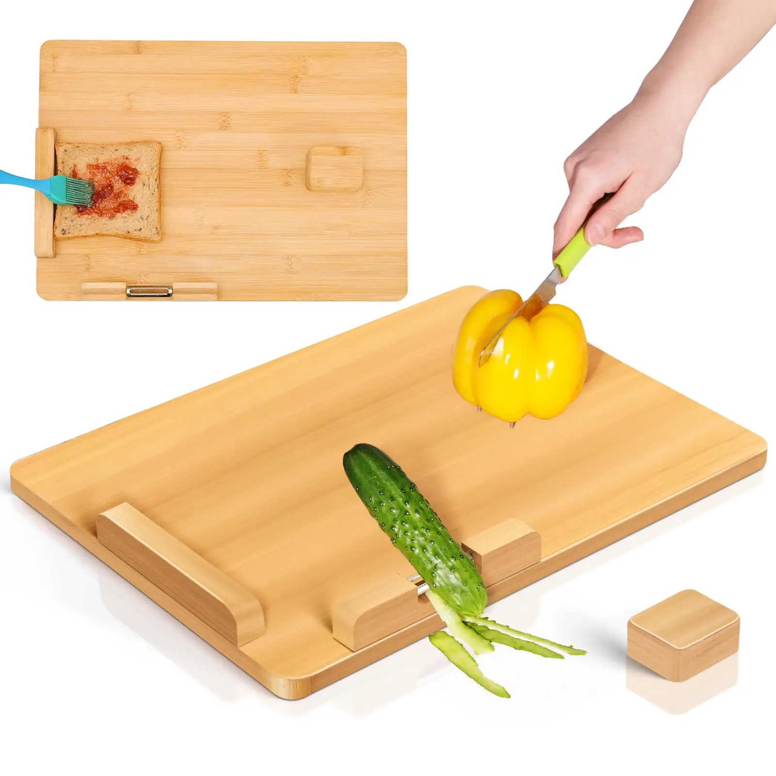 

One-Handed Cutting Board - Lightweight, Multi-Functional Adaptive Cutting Board for Disabled, Stroke Survivors and Amputees