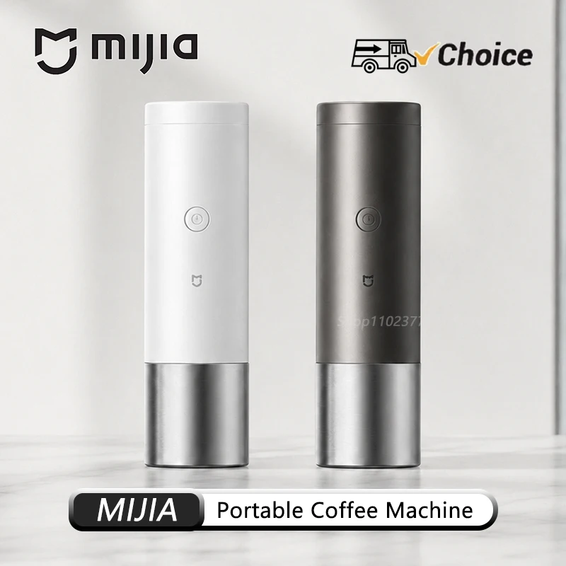 MIJIA Portable Coffee Machine Mini Handheld Automatic for Home Office Use Capsule Coffee Powder Dual-Purpose