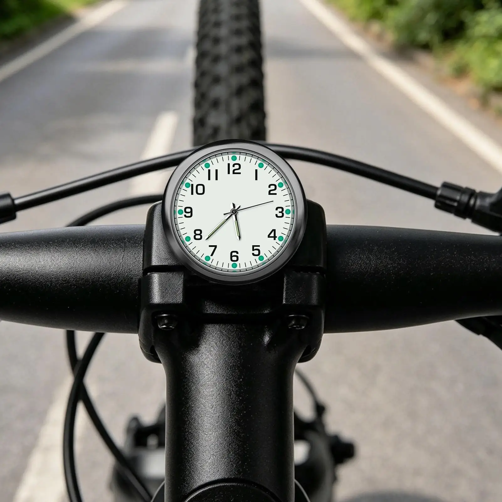 Car Dashboard Clock Compact Adhesive Luminous Watch Car Dashboard Luminous Clock For Boat Bike Golf Race Home Office Travel