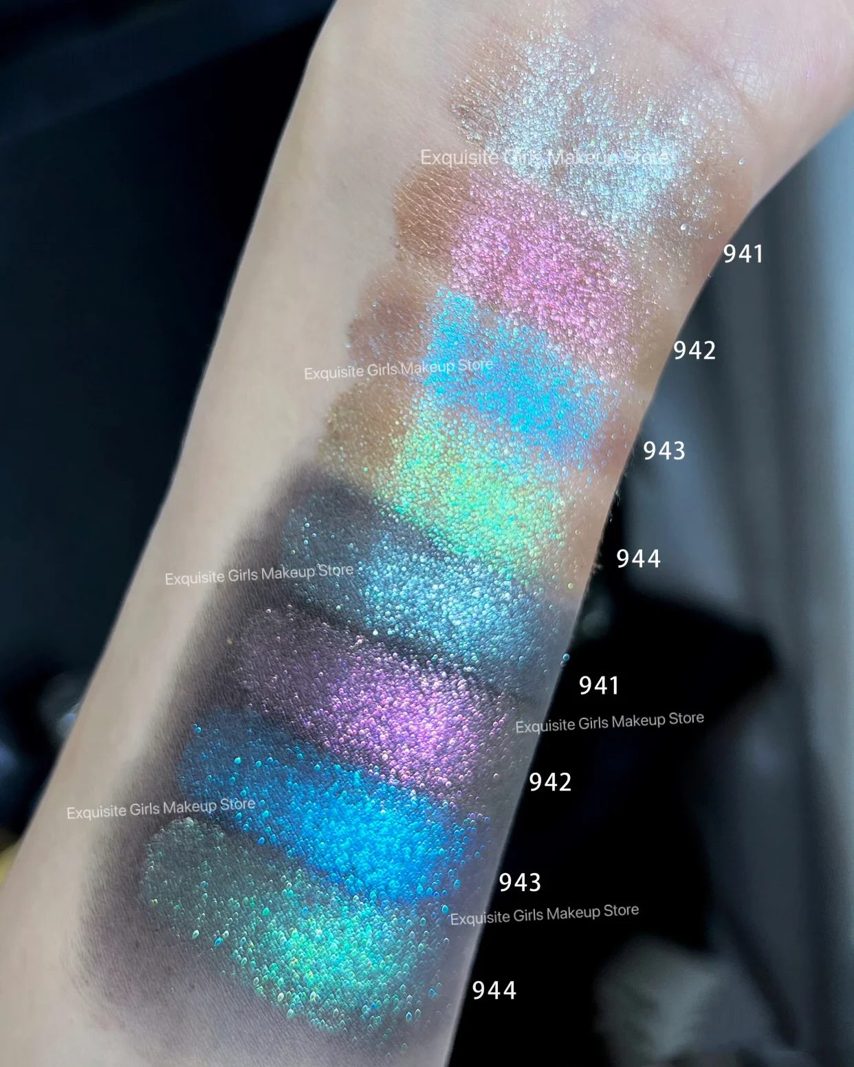 Spenny Glitter Optical Chameleon Eyeshadow Long Lasting Easy to Wear Eye Shadow Monochrome EyeShadow Makeup