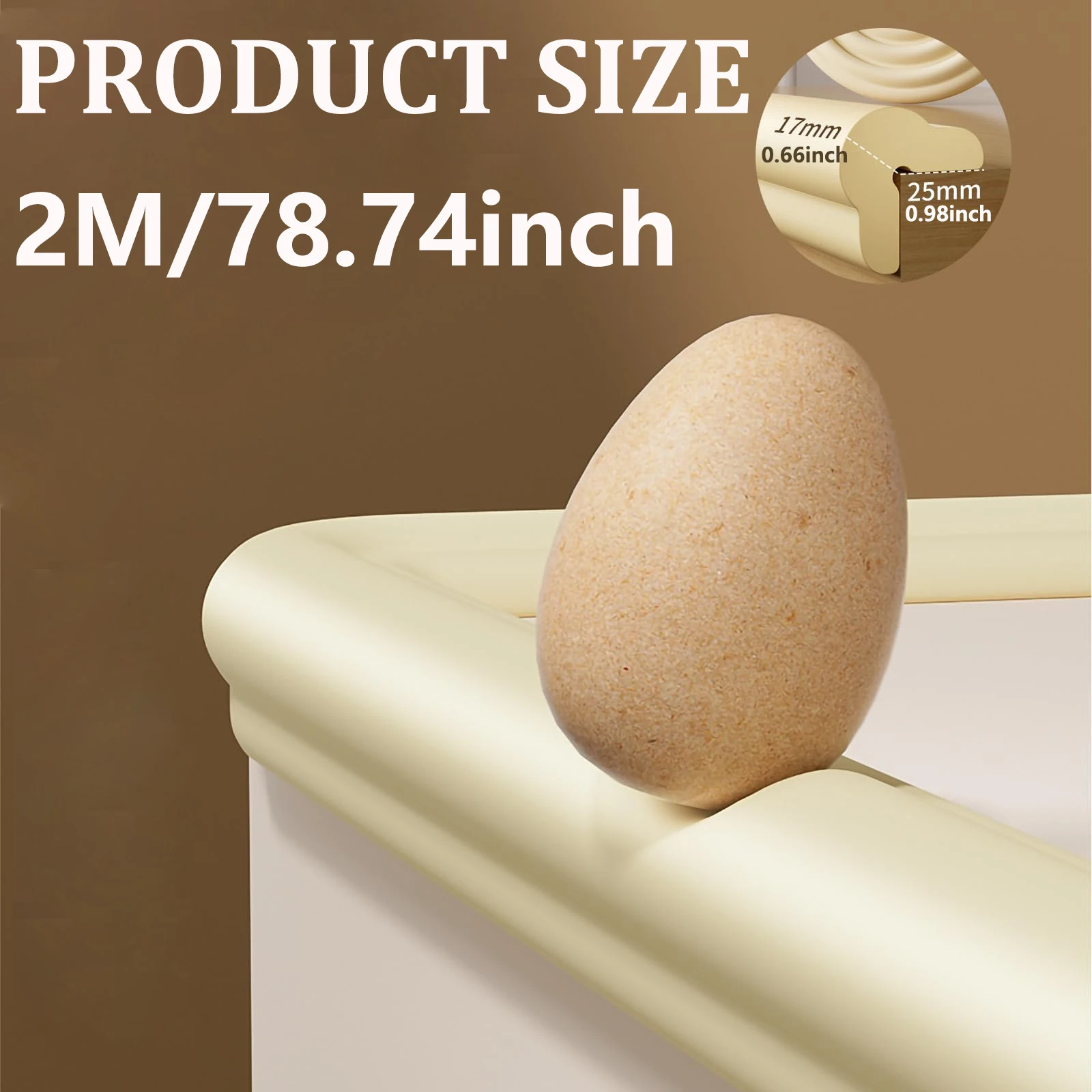 2M New Corner Protector Children's Table Corner Edge Anti-Collision Strip Anti-Collision Foam Protection Strip Bumper for Home