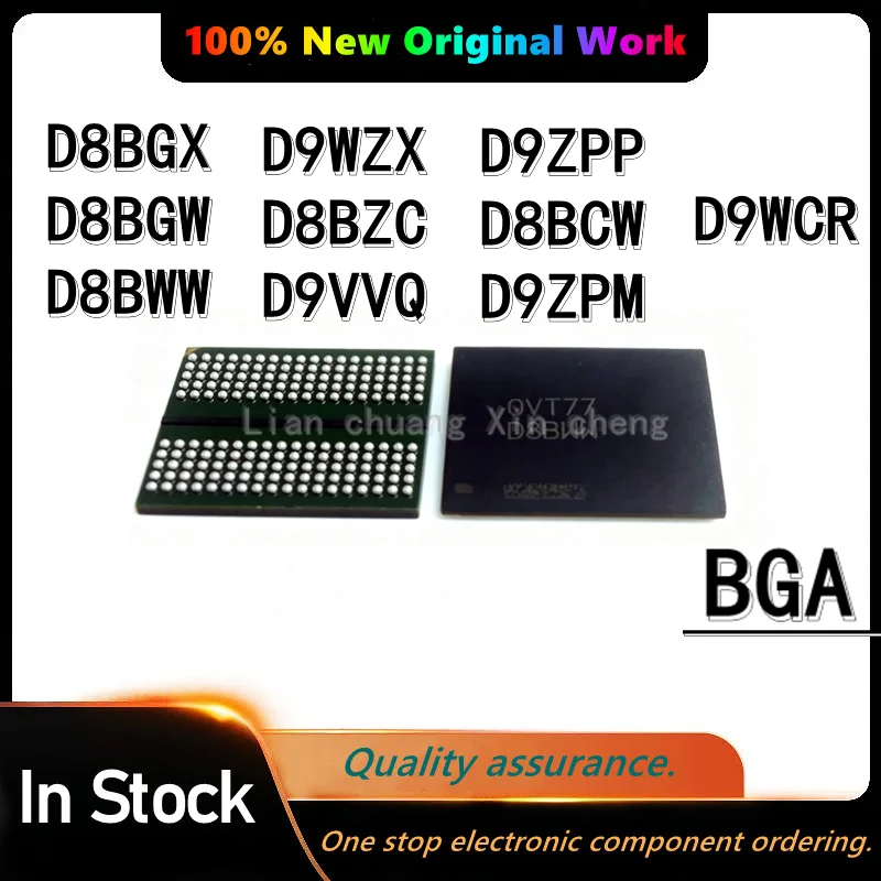 100% Original D8BGX D8BGW D8BWW D9WZX D8BZC D9VVQ D9ZPP D8BCW D9ZPM D9WCR BGA NEW CHIP