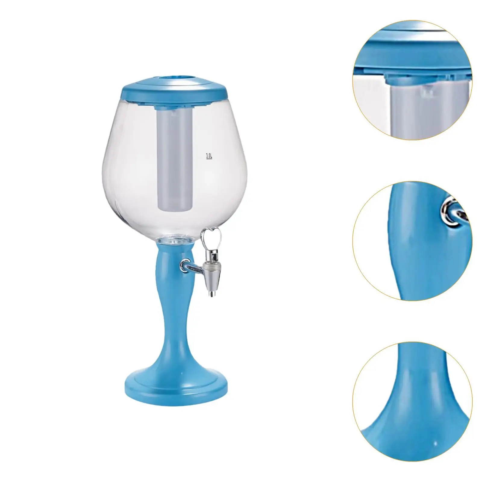 Beer Beverage Dispenser 3L Drink Dispenser for Gameday Kitchen Outdoor
