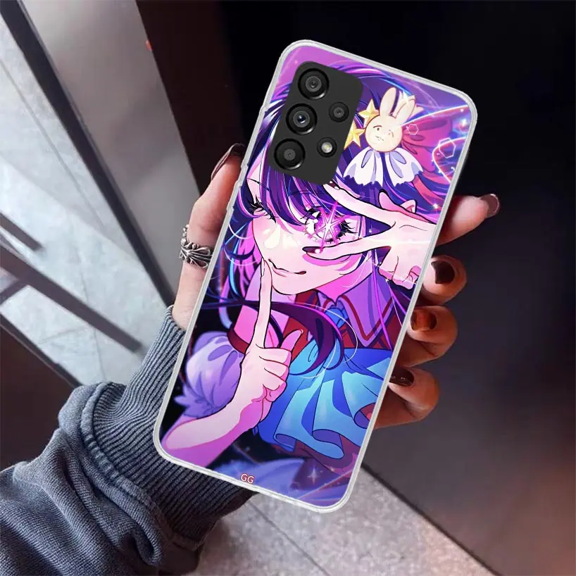 Japan Anime Oshi No Ko Phone Case for Samsung Galaxy A15 A25 A35 A55 A14 A24 A34 A54 A13 A23 A33 A53 A12 A22 A32 A52 A05S A04S A