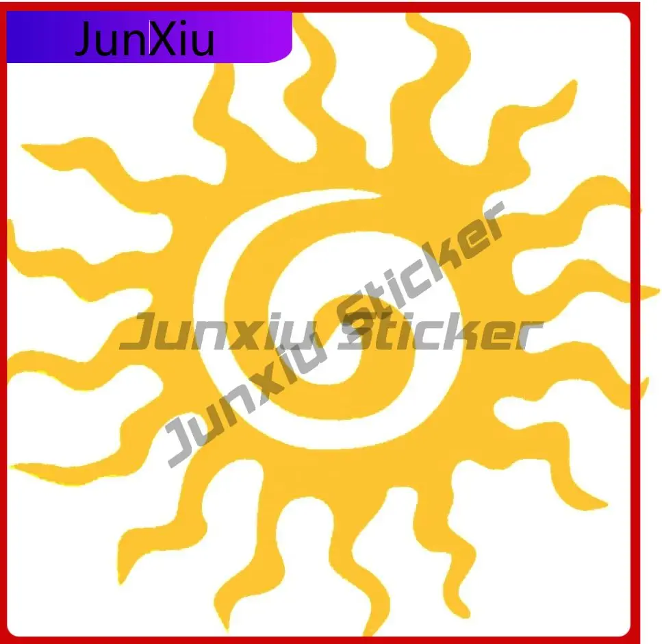 

Swirling Sun Cutout Rub Aesthetic Car Laptop Truck Camper Van Truck Motor Home Decal Decoration Aesthetic Trendy Funny Aesthetic