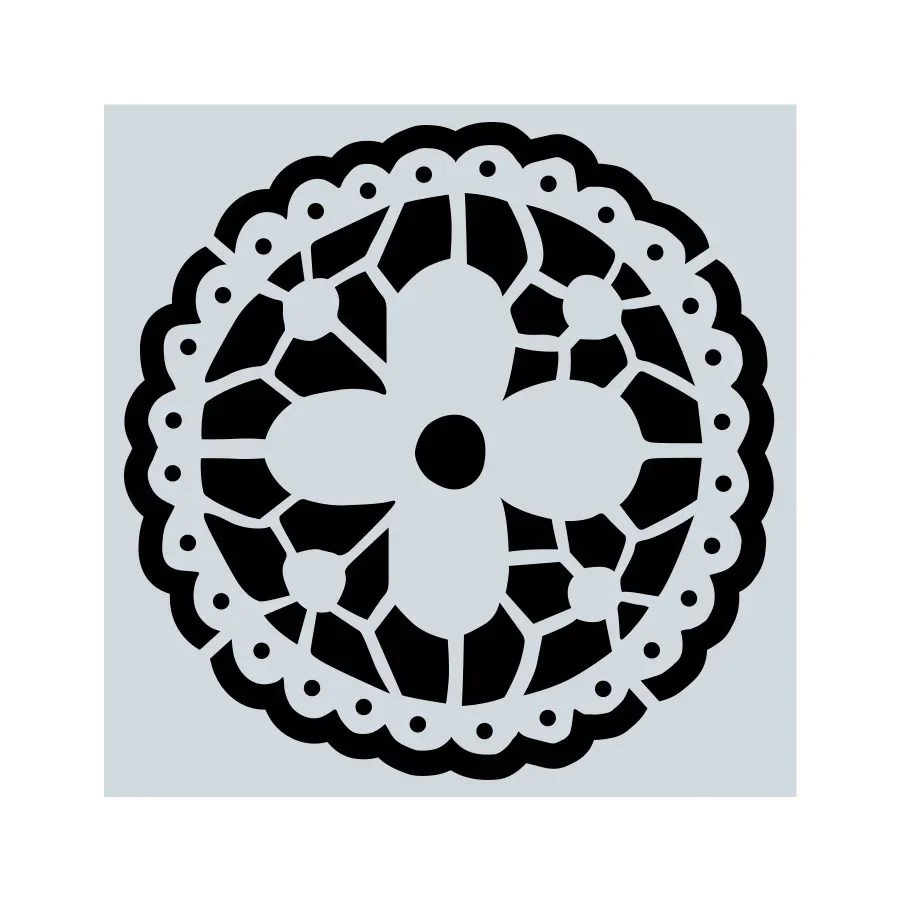 Geometry Mandala Round DIY Layering Stencils Set