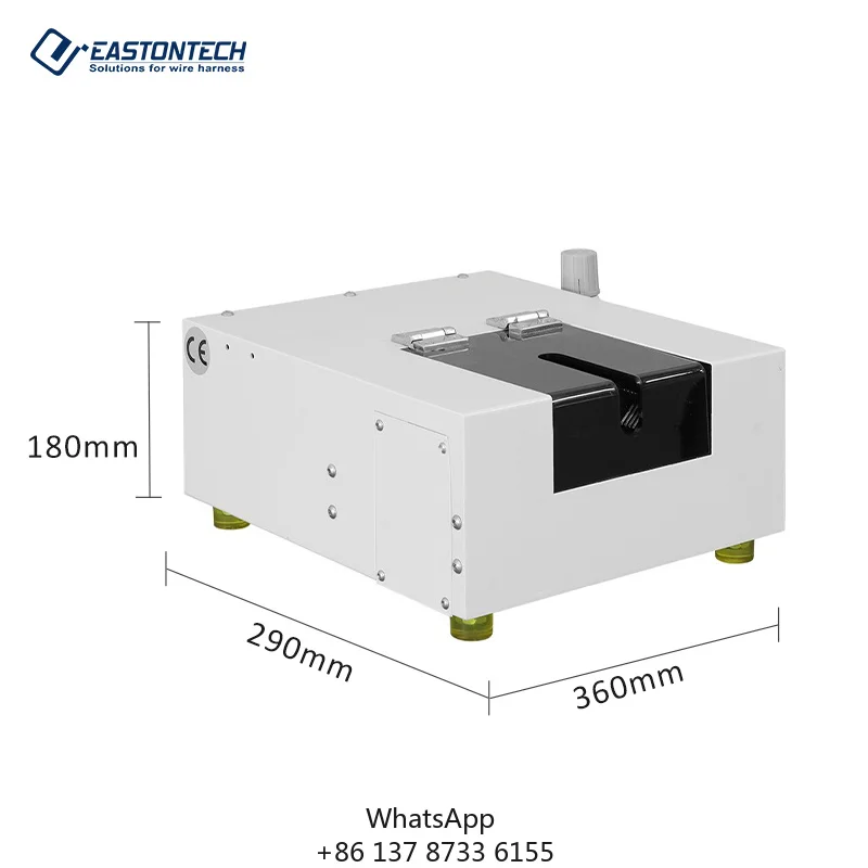 Eastontech Cable Manufacturing Equipment EW-1075 Efficient Wire Stripping Peeling Machine 2-14AWG 2-30mm Stripping Length