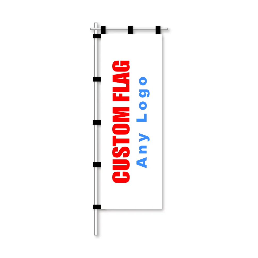 Custom Nobori Flag Indoor Or Outdoor 60x180cm Decoration Hanging Polyester Customize Banner For Advertising Speech Election