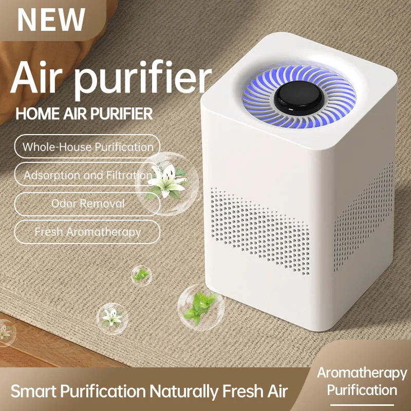 

Portable USB Negative Ion Air Purifier Low Noise Home Desktop Air Freshener Formaldehyde Dust Odor Removal Filter