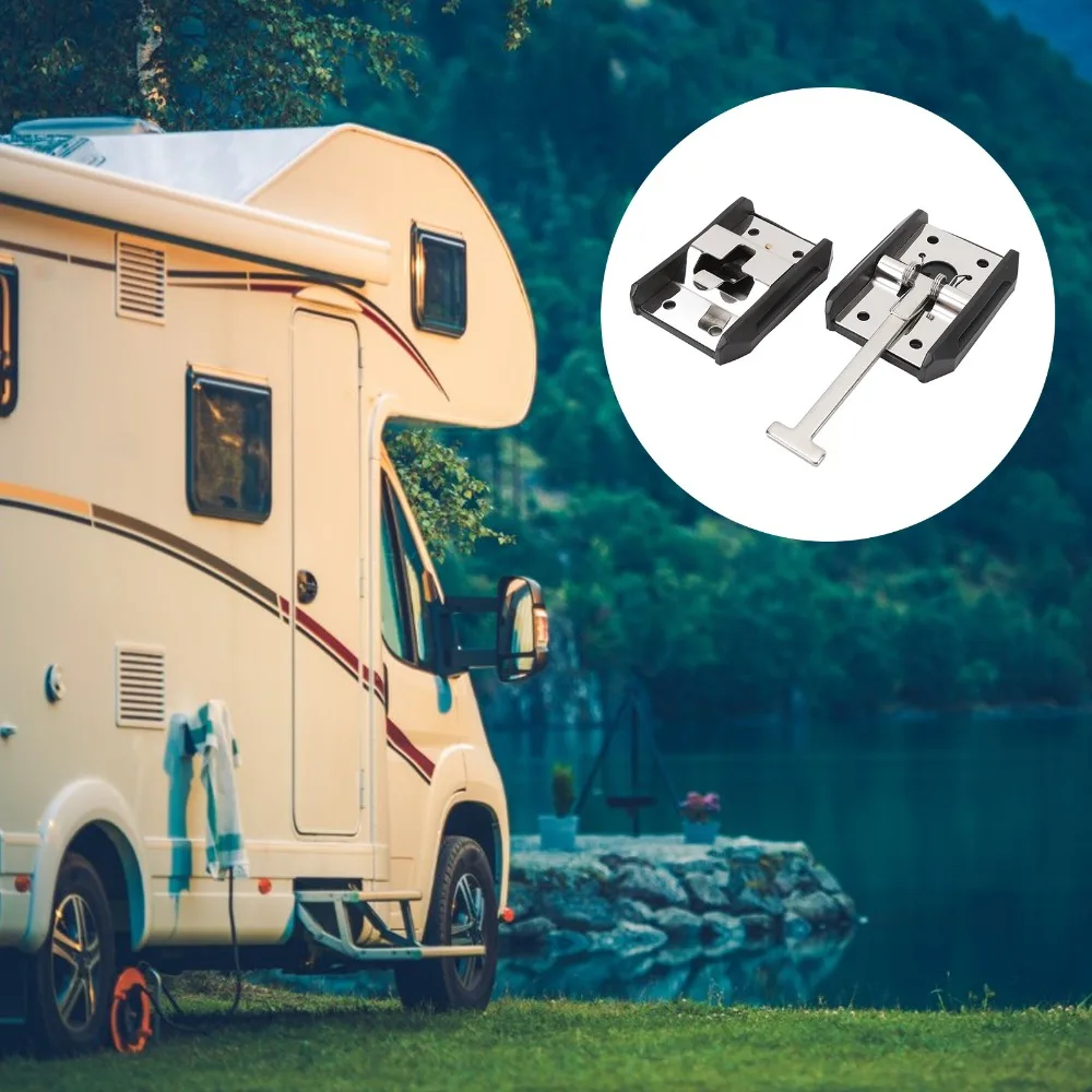 

Door Keeper Stainless Steel RV Door Holder T Style Door Catch Trailer Door Holder Door Hold Hook RV