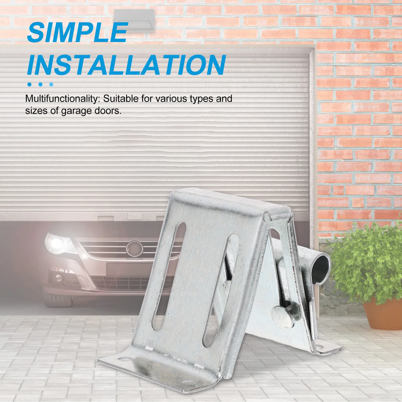 

Прочный кронштейн для гаражных ворот из цельного железа для жилых помещений, усиленный нижний шарнирный кронштейн, долговечный, устойчивый к выцветанию