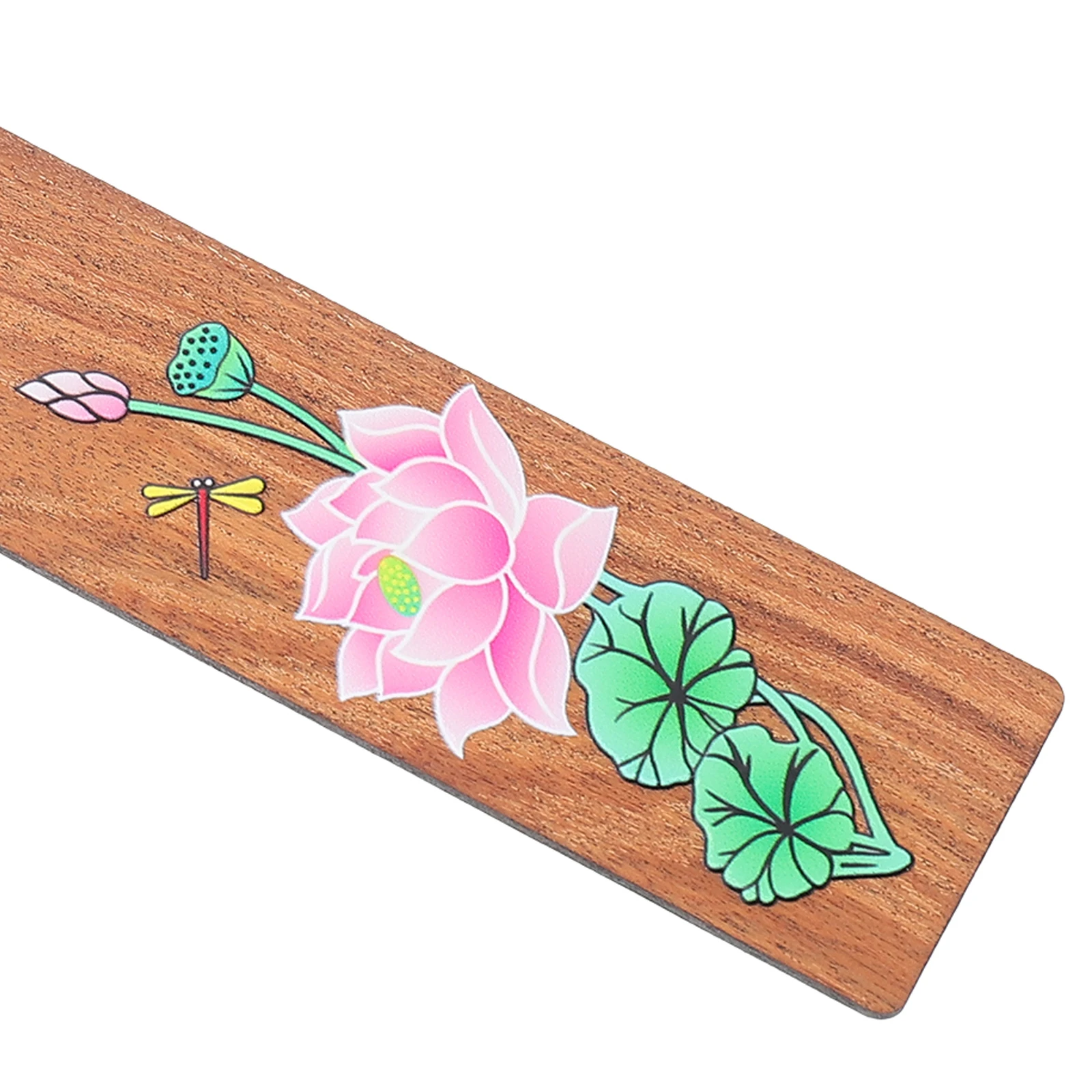 1 قطعة الإشارات المرجعية الخشبية اللوتس الإبداعية رسمت المرجعية للقراءة خفيفة الوزن المرجعية القرطاسية الهدايا لوازم الطلاب