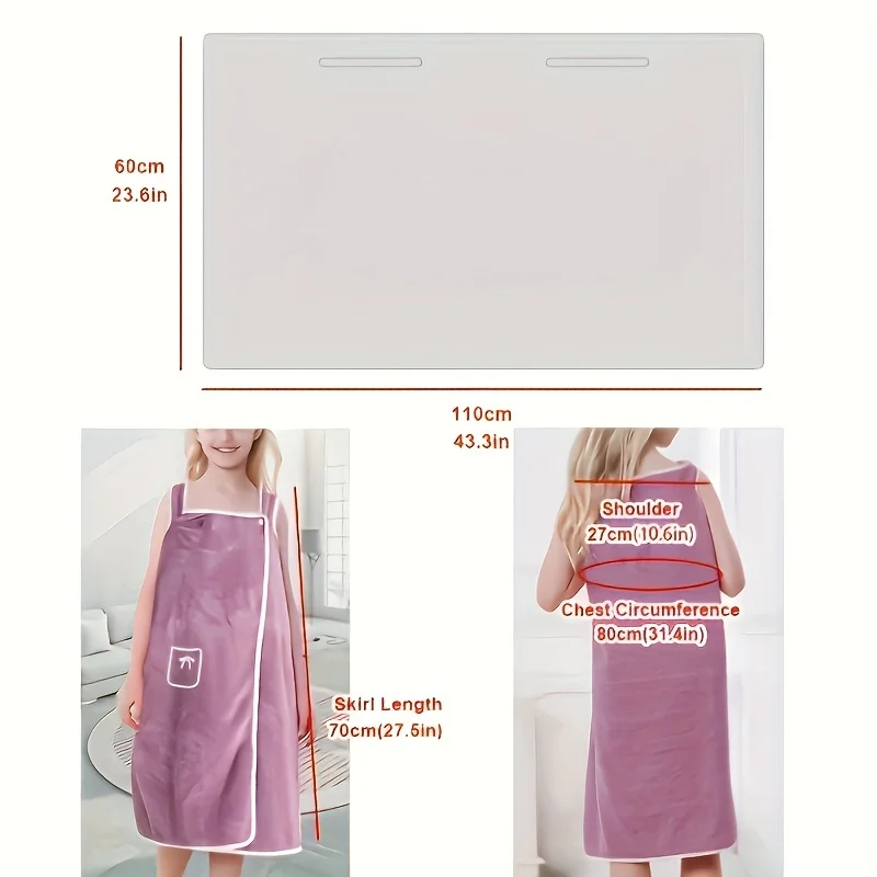 رداء حمام ناعم وماص للشباب - منشفة حمام مريحة يمكن ارتداؤها مع جيب للأولاد والبنات، ديسي حديثة ذات طابع مساحة