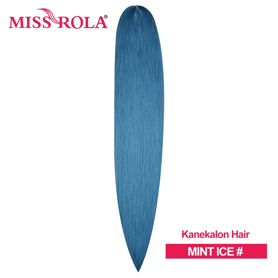 Miss Rola Synthetic Wholesale Bulk 6 Pieces 30Inch 28Inch 26Inch Pre Stretched Jumbo Braiding Hair Kanekalon EZ Twist Braid Hair image 3