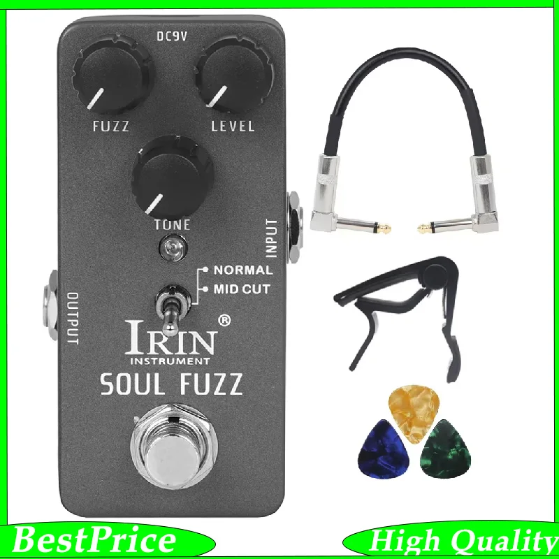 RS-11 Electric Guitar Effect Soul Fuzz Effect Pedal True Bypass Mini Single Guitar Pedal Guitar Accessories & Parts