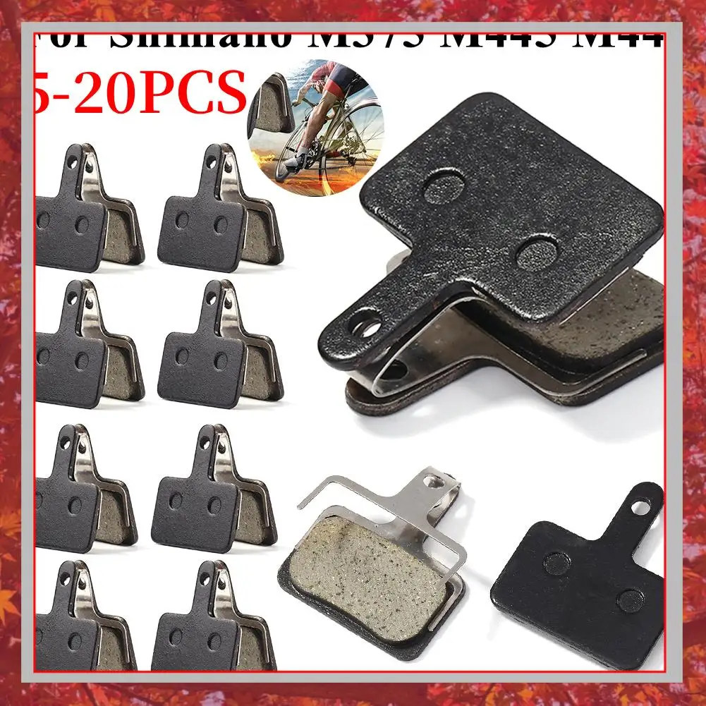 

5-20 PCS MTB Road Bicycle Disc Brake Pads for SHIMANO M375 M445 M446 Resin Semi-Metallic Cycling Brake Pad Parts