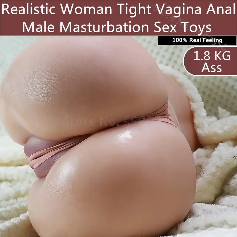 Male Realistic Pussy Masturbator Men Vagina Real Anal Double Channels Big Nipple Sex Toy for Men sucking masturbators for men