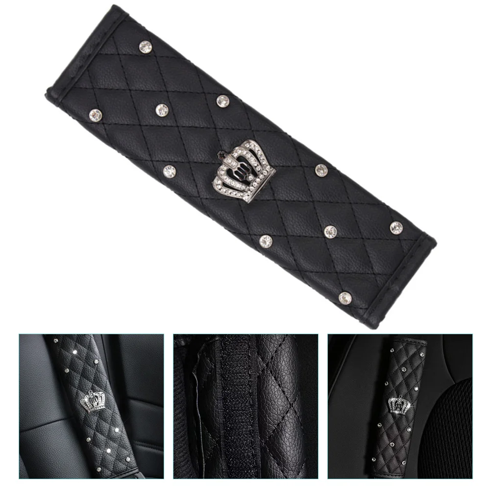 

Car Decor Shoulder Cover Pad Strap Covers Soft Pads Black for Kids Miss
