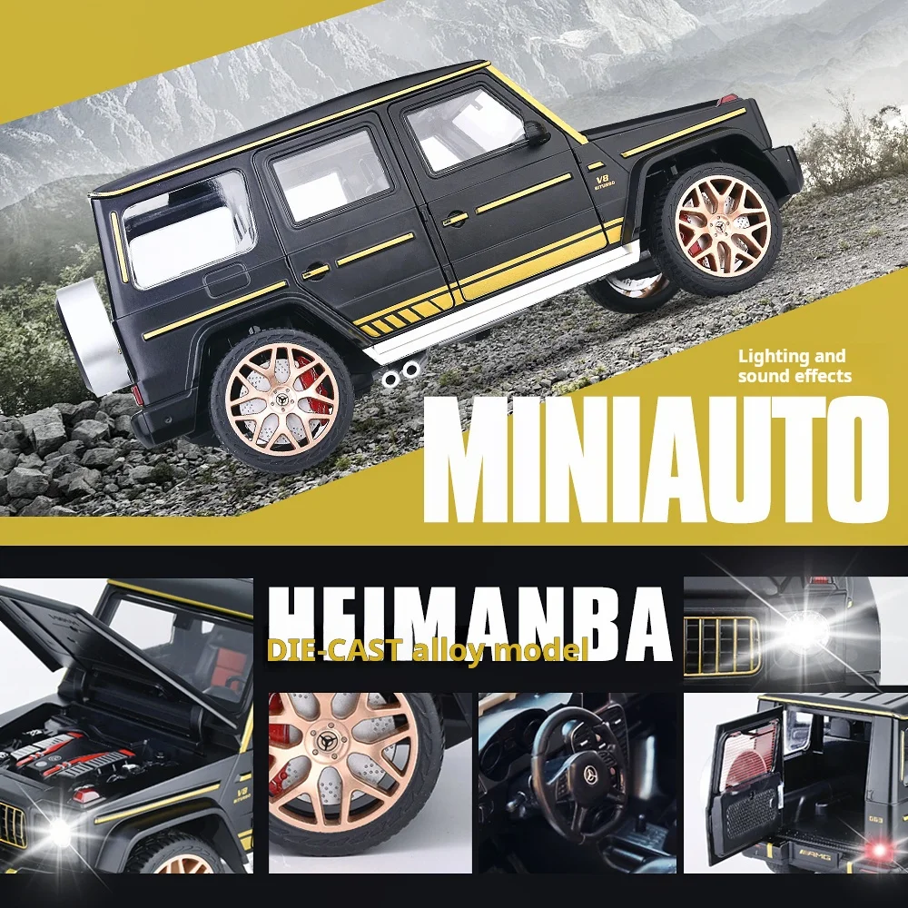 amg-g63-shadow-wing-edicao-especial-brinquedo-infantil-colecionavel-de-luxo-em-liga-fundida-suv-off-road-com-luz-e-som