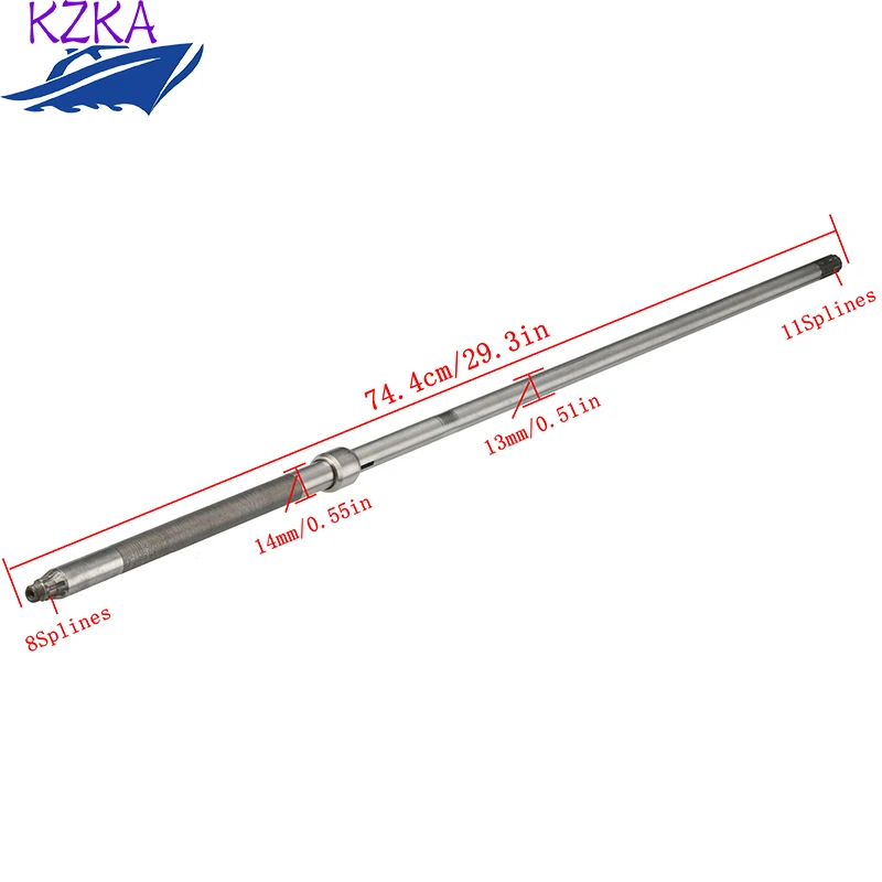 

Outboard Engine 2T Drive Shaft Long (L) 6E7-45501-10 For YAMAHA 9.9,15HP 6E7-45501-11 8 Teeth 6E7 683 Series Engine Parts