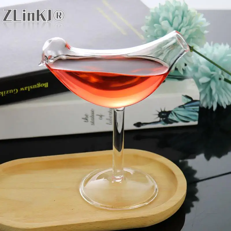 150ml Bird Champagne Glass Creative Molecular Smoked Cocktail Goblet Glasses Party Bar Drinking Cup Wine Juice Cup New