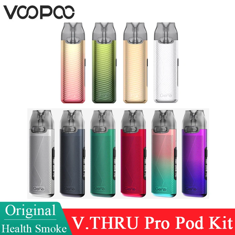 Original VOOPOO V.THRU Pro Pod Kit 900mAh battery 3ml VMATE V2 Pod magnetic suction Electronic Cigarette Vaporizer OLED screen