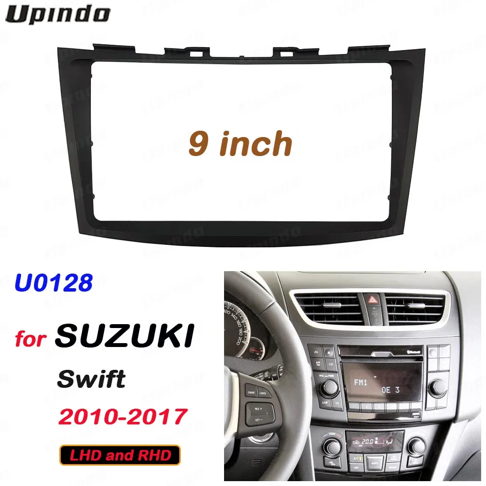 

2 Din 9 Inch Car Radio Installation DVD GPS Mp5 Plastic Fascia Panel Frame for Suzuki Swift 2010~2017 Dash Mount Kit