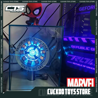 Avenger Iron Man Mk1 Mk2 Arc Reactor Tony Stark Heart Of Mark Figure Led Light Superhero 1:1 Cosplay Toys Chest Lamp Xmas Gift