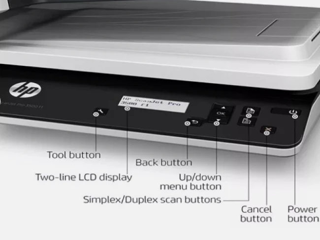 H P Scan Jet Pro 3500 F1 Fast 25ppm USB A4 Flatbed And Leaflet Scanner