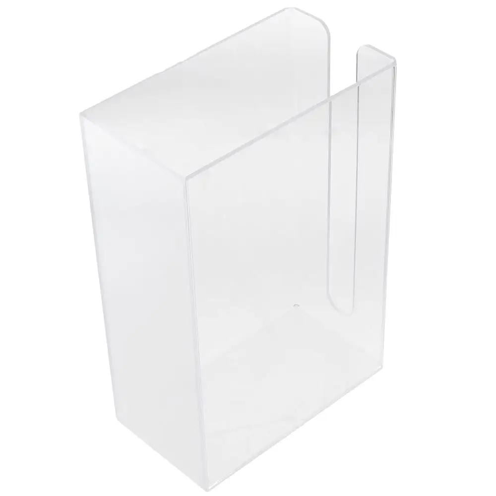 Compact Wall Mount Paper Towel Dispenser Clear Transparent Folded Paper Towel Holder Acrylic Hand Tissue Napkins Box Restroom