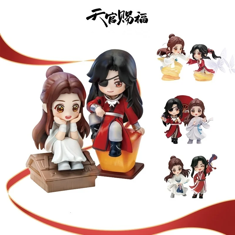 Genuine Heavenly Official Blessing Xie Lian Hua Chneg San Lang Lucky To Meet You Series Action Figures Model Anime Toys Gift