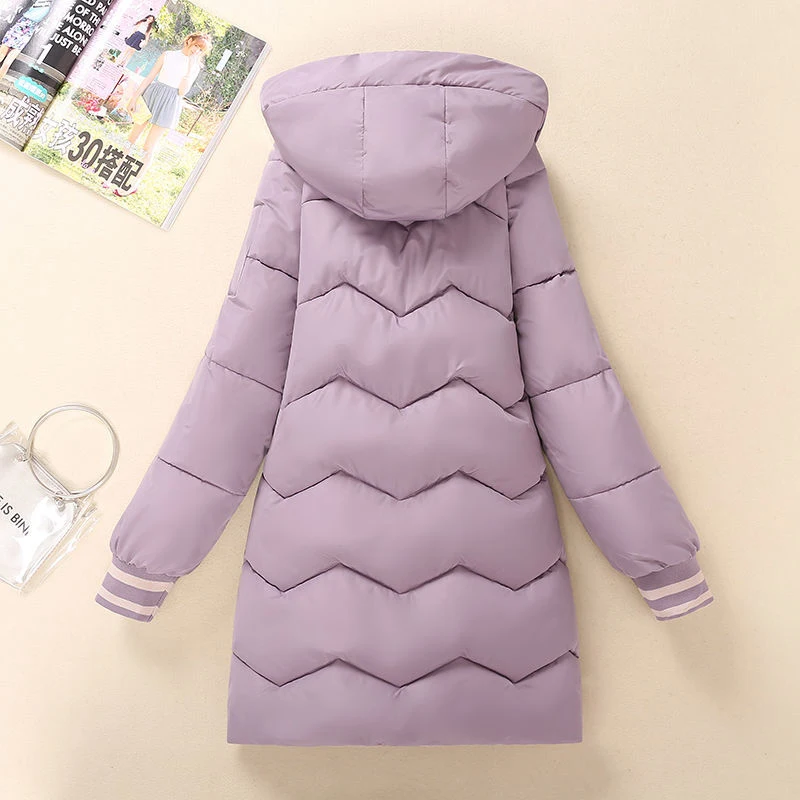 Thick -30 degree Parka Women Winter Jacket Long Over-the-knee Down Jacket Female Loose Hooded Winter Jacket Women Winter Coat