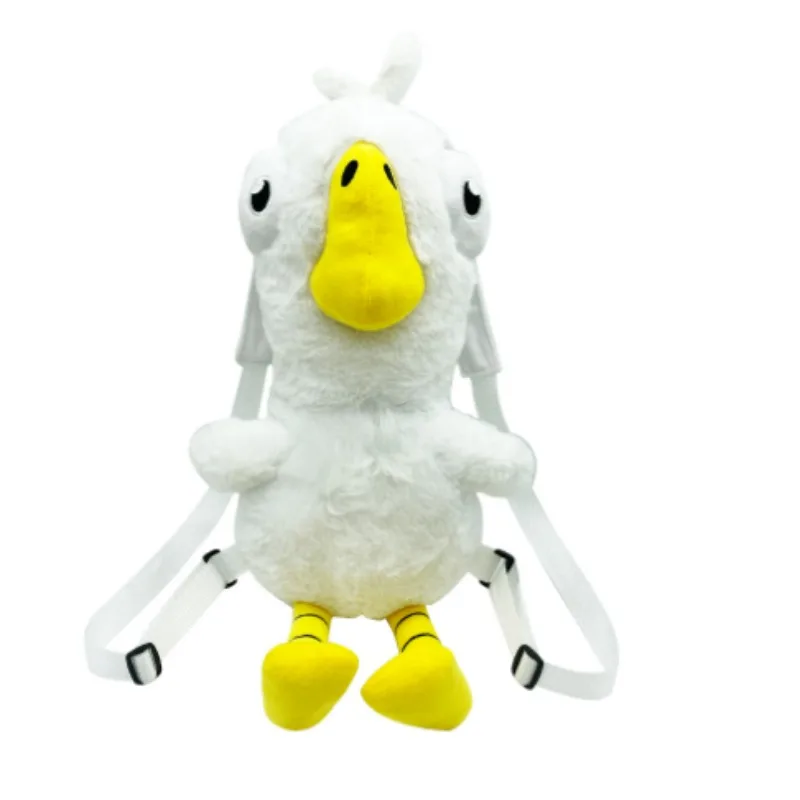 TreasuringU-Goose Duck Plush Shoulder Bag para crianças, mochila de pelúcia macia dos desenhos animados Animais, fofo pato branco, presente de aniversário