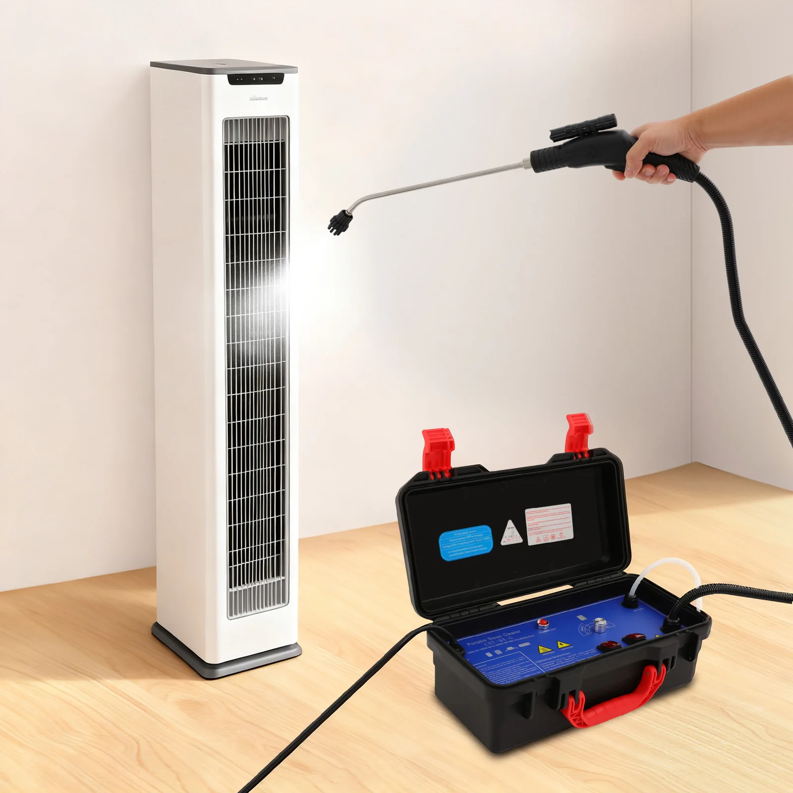 220V 3000W Intelligenter Reiniger, Wasserspritzpistole Oberflächenreiniger Dampfreinigungsmaschine für Garten, Zaun, Autos – Detail 10