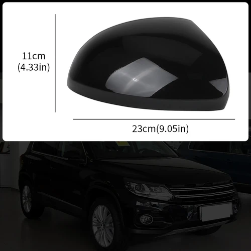 Imagen 2 del producto Auto izquierda derecha espejo retrovisor Shell puerta ala cubierta de espejo lateral para VW Tiguan 2010-2016 5N 0857537 5N 0857538 Pieza de repuesto