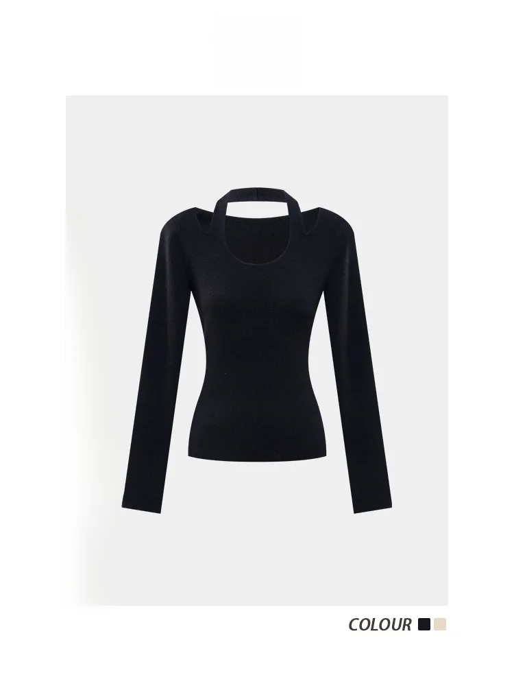 

Женский свитер FIRST в Корейском стиле, уникальный дизайн, сексуальный длинный вязаный свитер с колючками для женщин, повседневный облегающий свитер из полиэстера...