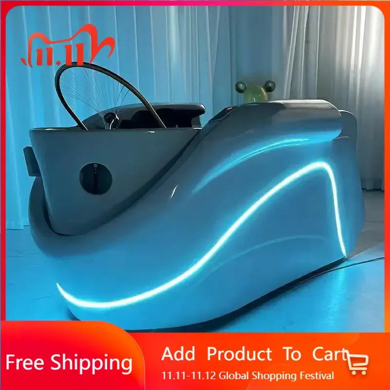 

Funky Circulation Lying Smart Salon Chairs Living Room Nail Hairdressing Shampoo Bed Hair Equipment Cama Champú Rendy Furniture