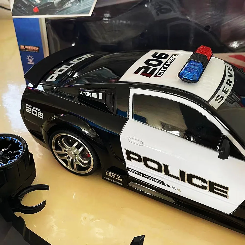 Rc Car Boys Toys 1/12 Remote Control Police Cars with Light Radio Controlled Drift Cars High Speed Children Gift Electric Model