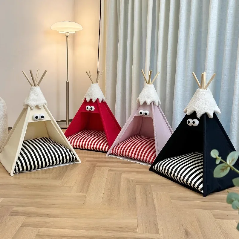 

DUNDUN tent cat litter universal in all seasons semi-closed removable and washable high-value cat litter dog litter pet products