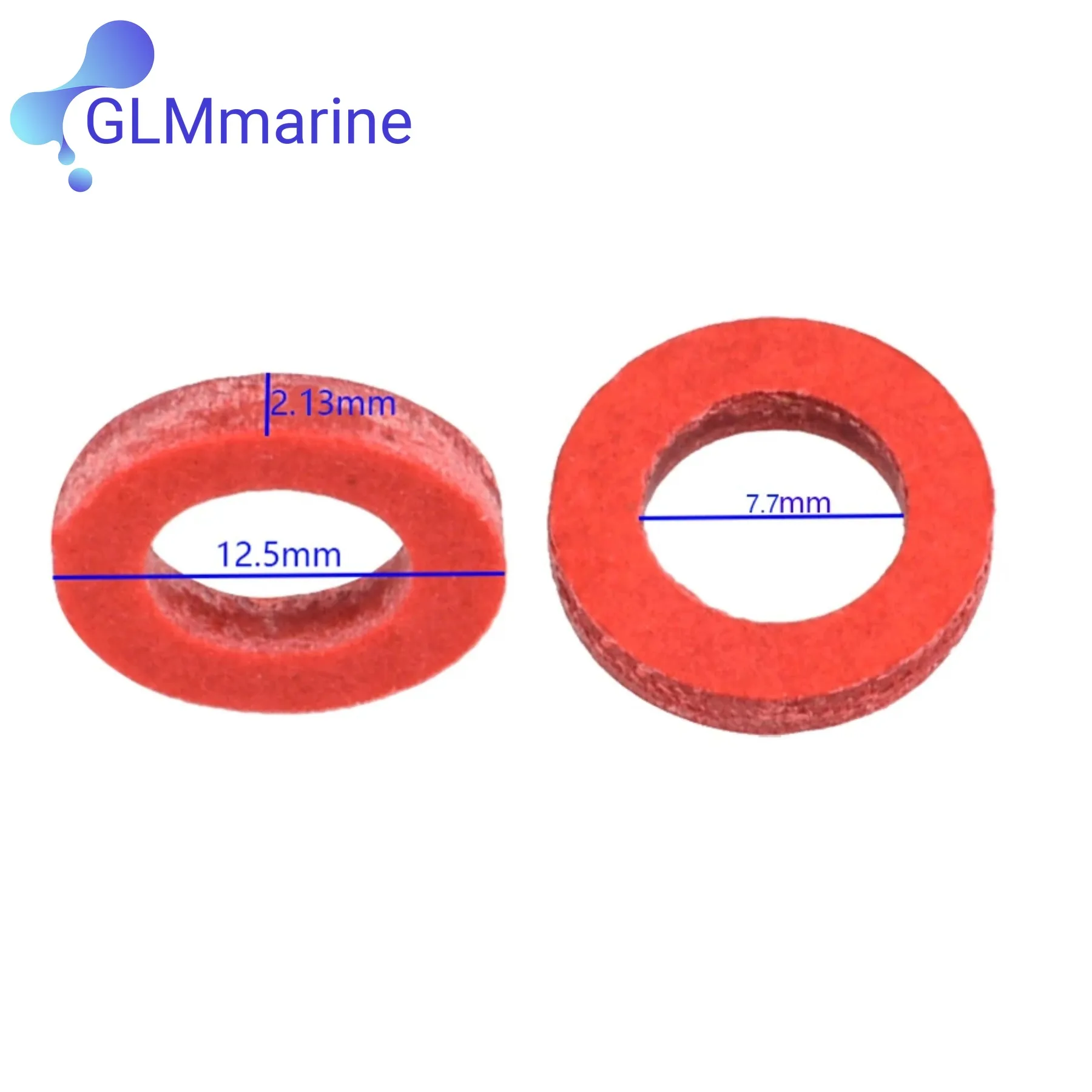 100 Pieces Red Lower Casing Seal Gasket 332-60006-0 Compatible with Yamaha Parsun Outboard Motor Boat Engine Parts 332600060 image 2