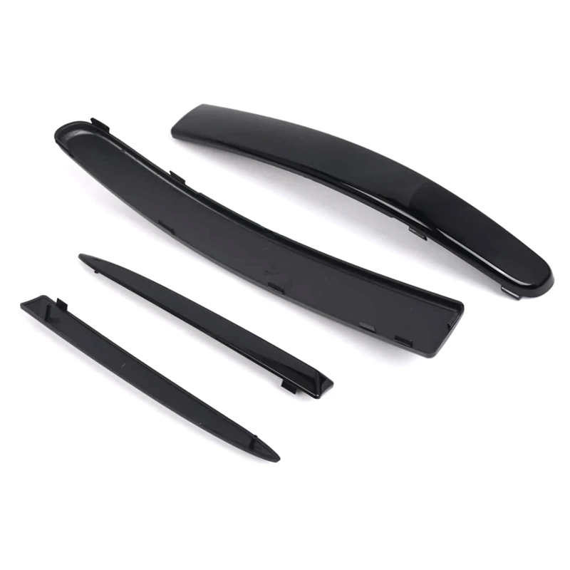 4PCS Front Bumper Upper Grill Moulding Trim For Fiat 500 2007-2015 735455041 735455042 735455056 735455057 Accessories