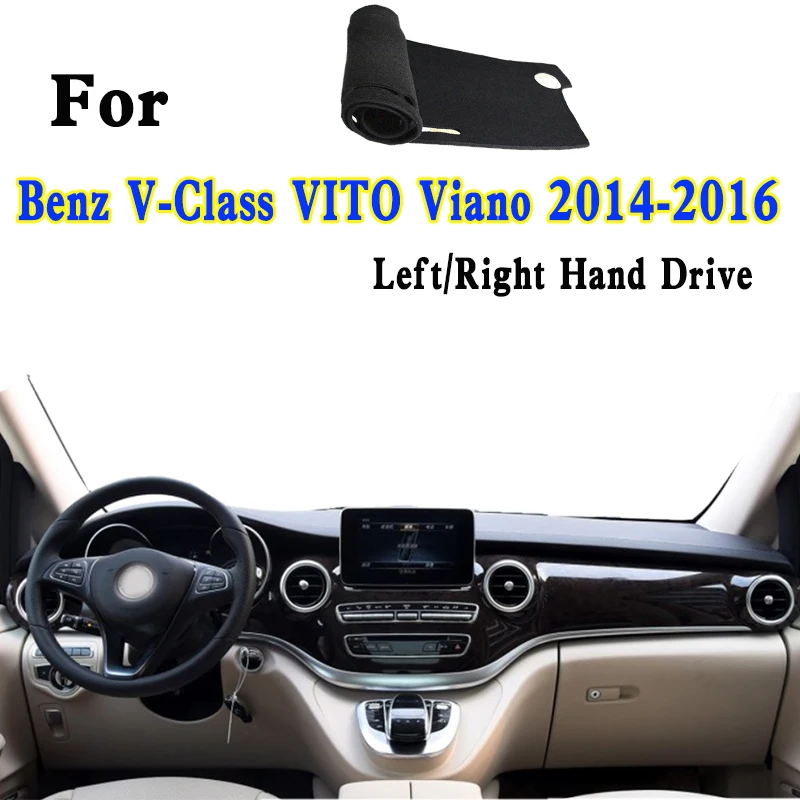 For 2014-16 Benz V-Class VITO Mixto Viano W447 V260 V250 220 Dashmat Dashboard Cover Instrument Panel Insulation Sunscreen Pad