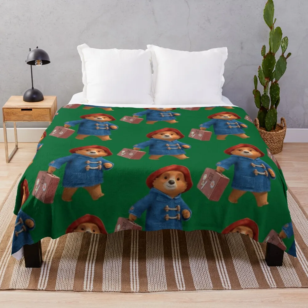 

paddington bear (5) Throw Blanket Flannel anime Moving Blankets