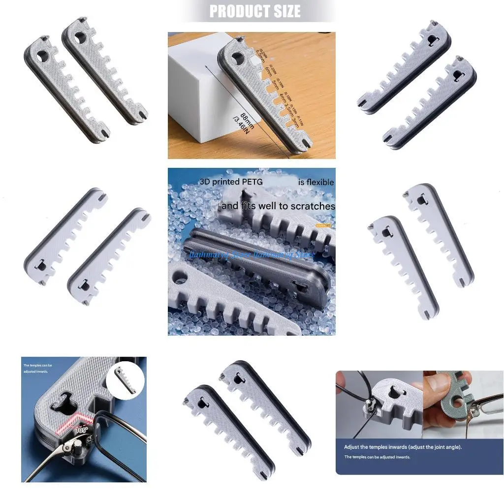 

573B Lightweight Glasses Leg Adjuster Ergonomic for Comfortable Fit On the Go