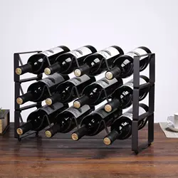 1PC Creative Vintage Wire Wine Rack Wine Display Rack Storage Bottles Rack Stand Home Accessory Holds 2-5 Bottles Wine Rack