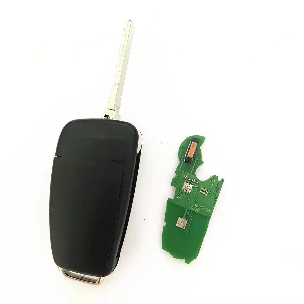 not smart 3 BUTTON Flip Key Car Remote Control Key 868/433 Mhz electronic 8E Chip For Audi Q7 A6 2007 2008 2009 2010 2011 2012