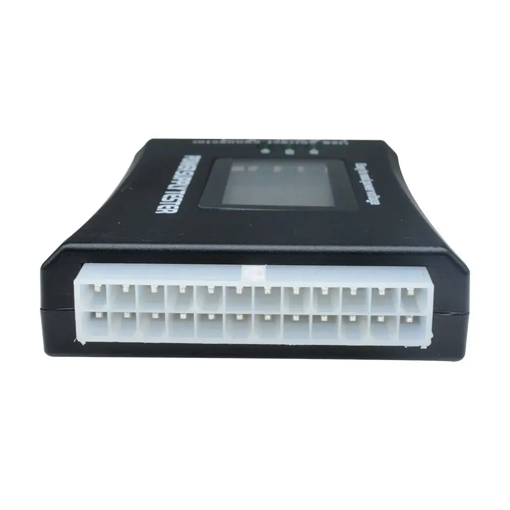 LCD Display Power Supply Tester 20/24 Pin Hardware Testing Power Measuring Tester Universal PC Power Tester PC Computer