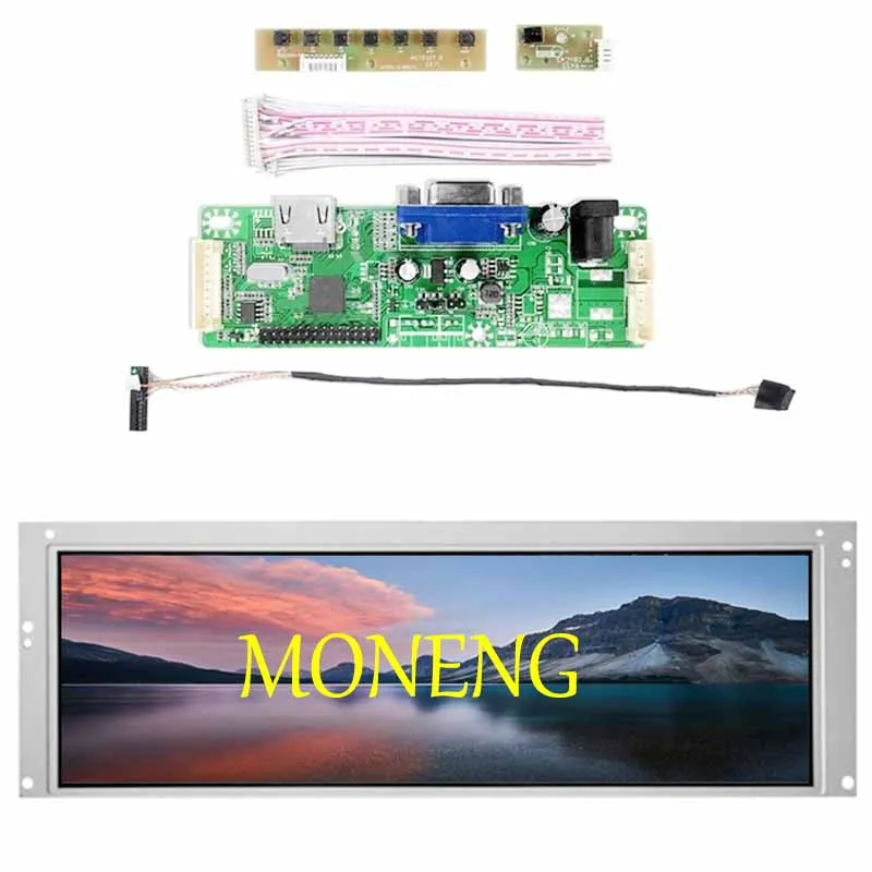 14.9 Inch 1280X390 Lta149b780f Lcd Uitgerekte Balk Scherm Scherm Hdmi Vga Controller Board